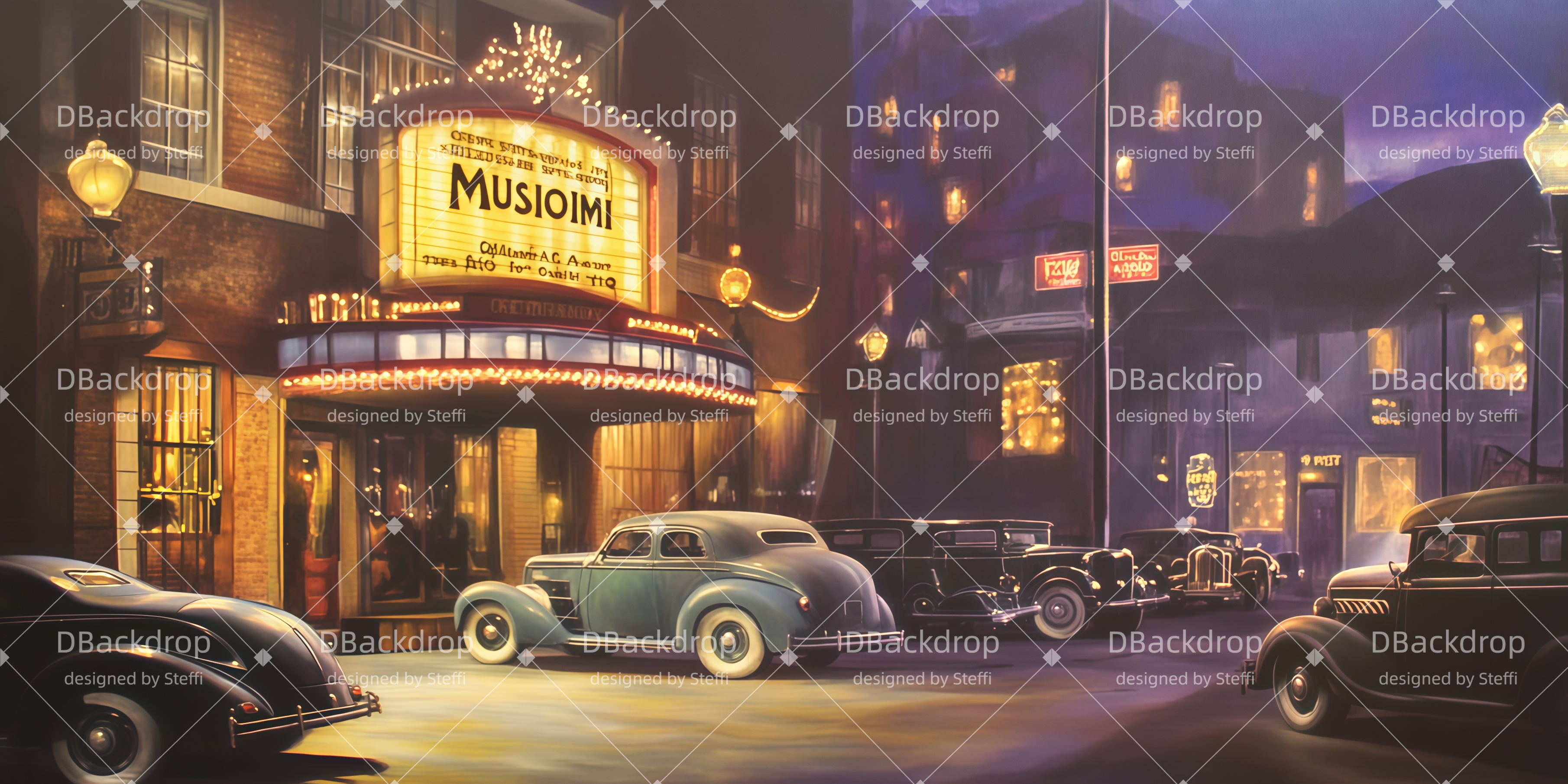 Broadway-Bühnenhintergrund „Altes Theater“ Große Bühnenhintergründe CSH510-T36