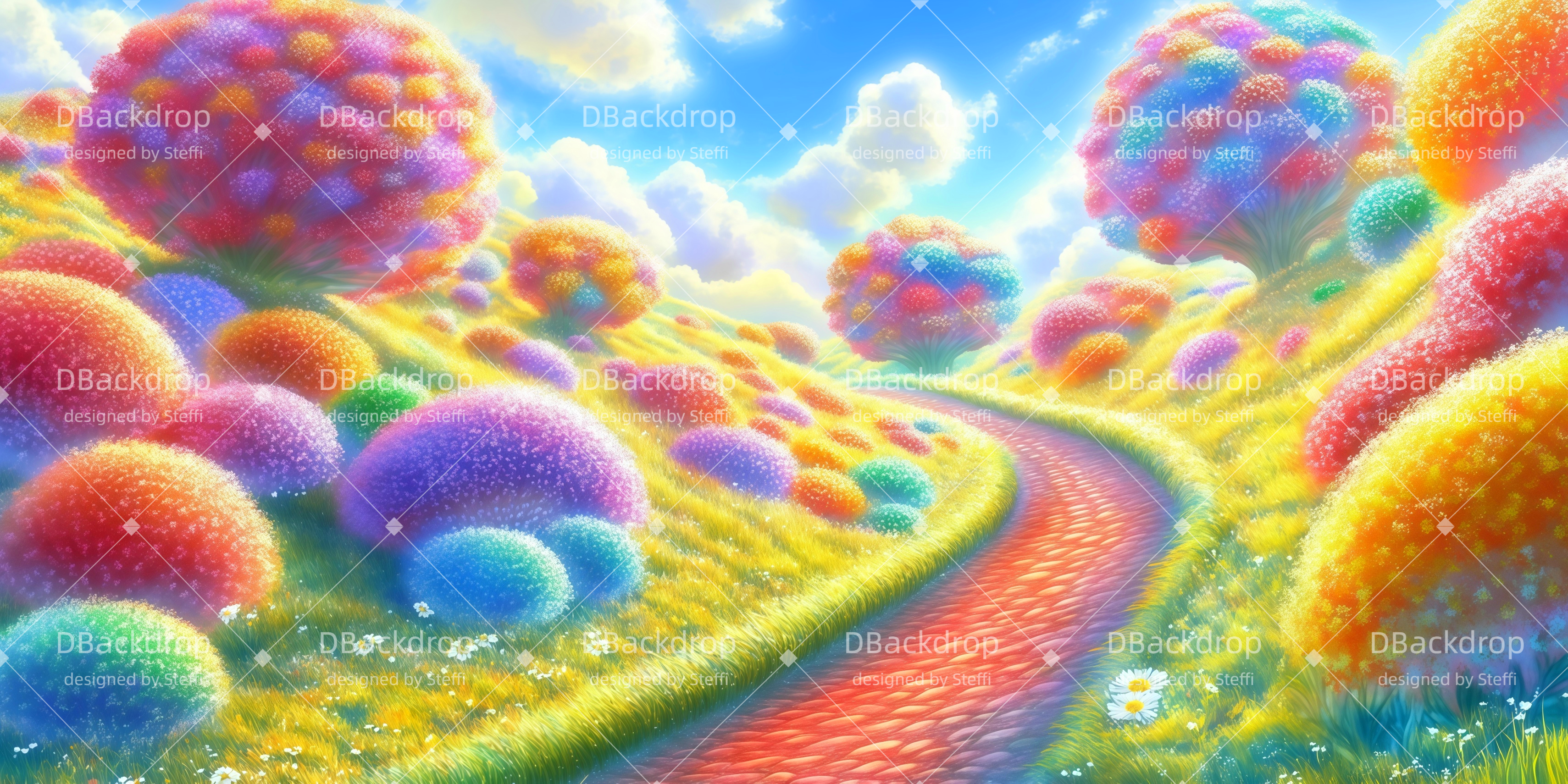 Theaterbühne Vorhang Whoville-Wildnis Theaterbühnenbau CSH511-T17