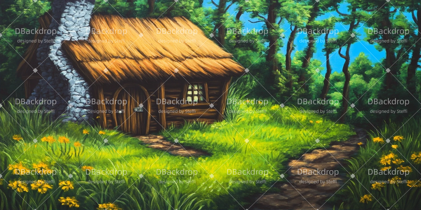 Theater Vorhang Shreks Haus Bühnenhintergrund beim Theater CSH511-T21