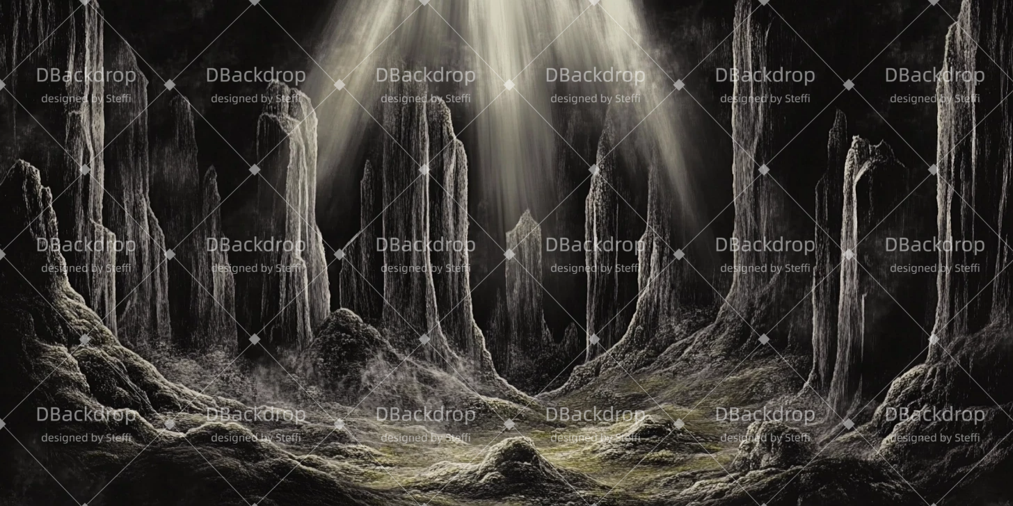 Bühne Theatervorhang Drachenhöhle Theaterwand CSH511-T26