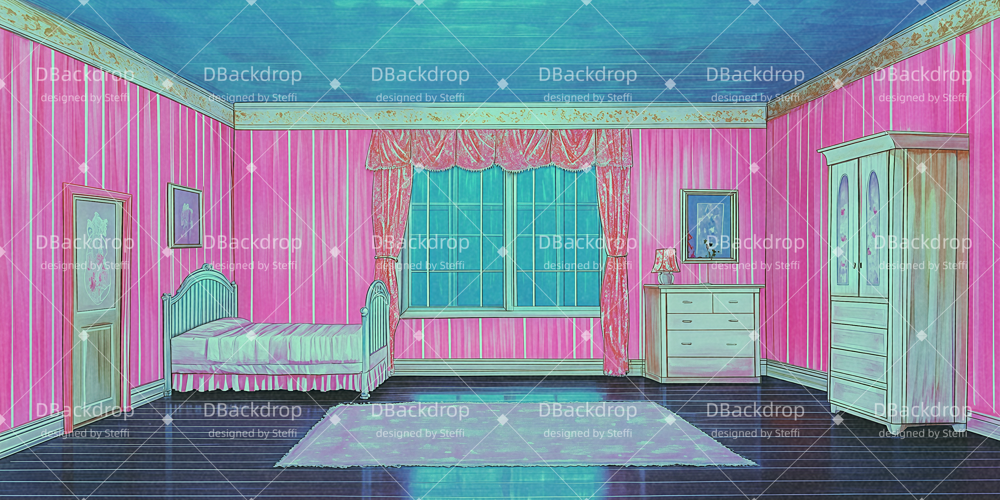 Hintergrund Theater Vorhang Rosa Schlafzimmer Backdrops Theater CSH511-T63