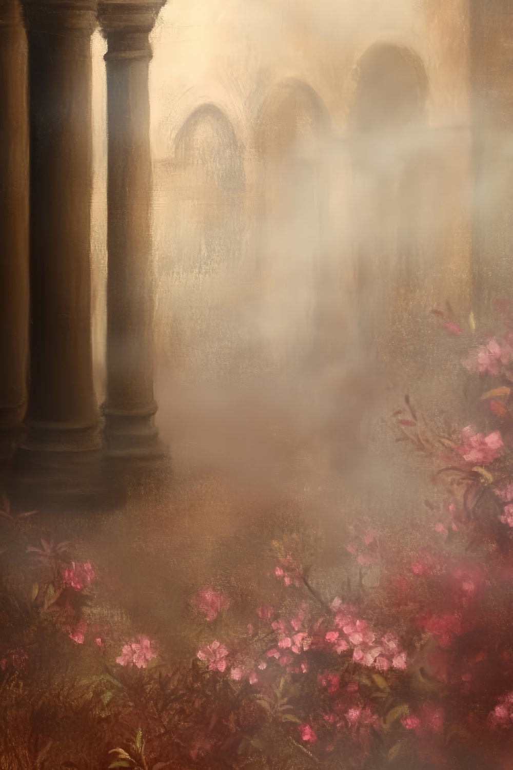 Retro Backdrop Blush Garden Mist Vintage Studio Hintergrund CSH57-134