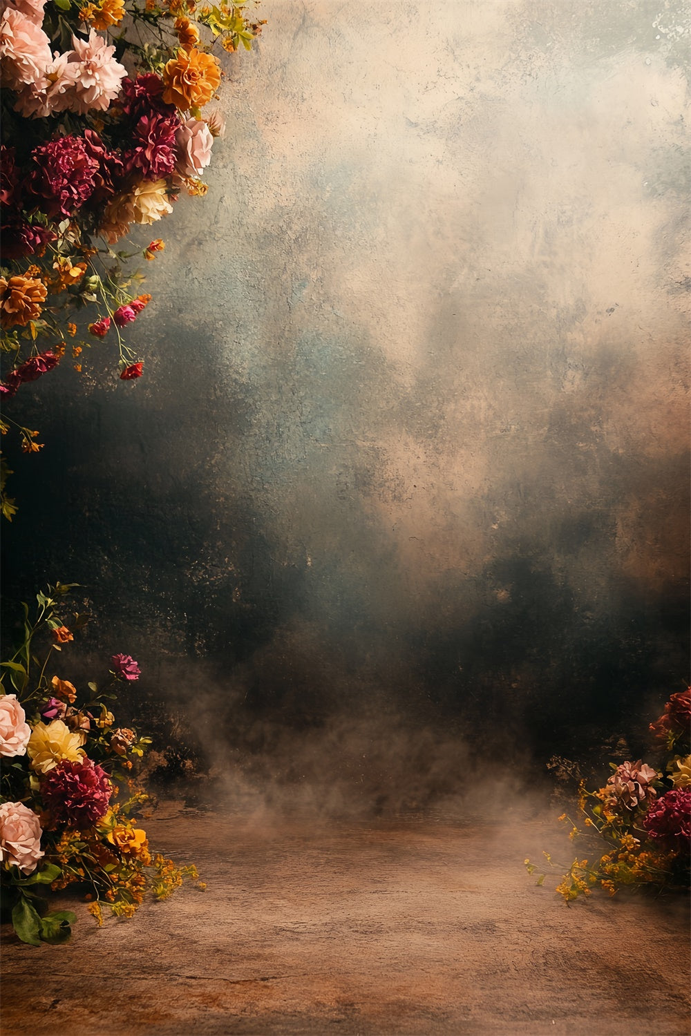 Vintage Wall Backdrop Warm Romance Bloom Foto Hintergrund CSH57-136