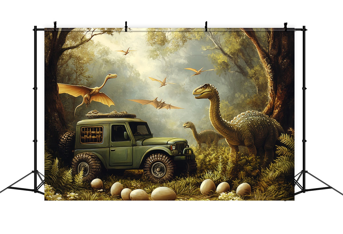 Forest Backdrops Uralter Dschungel Expedition Foto Hintergrund CSH57-166