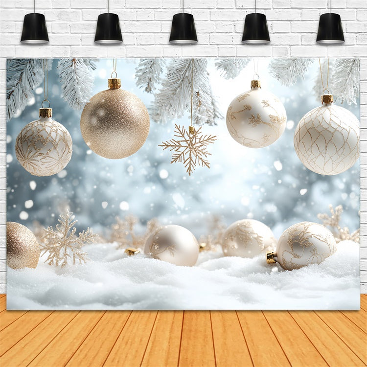 Winterszenen-Hintergrundkulisse Elegantes Urlaubsglühen Hintergrund CSH57-214