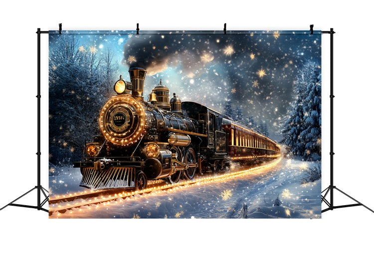 Winter Backdrops Verzauberte Winterbahn Backdrop CSH57-217