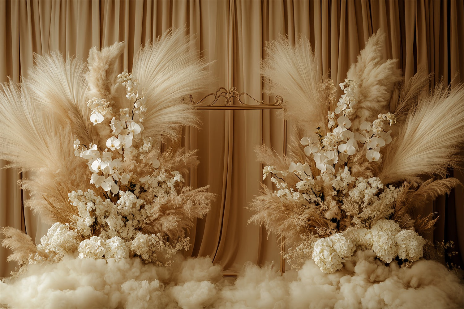 Bohème Backdrop Beige Dream Boho Floral Foto Hintergrund CSH57-299