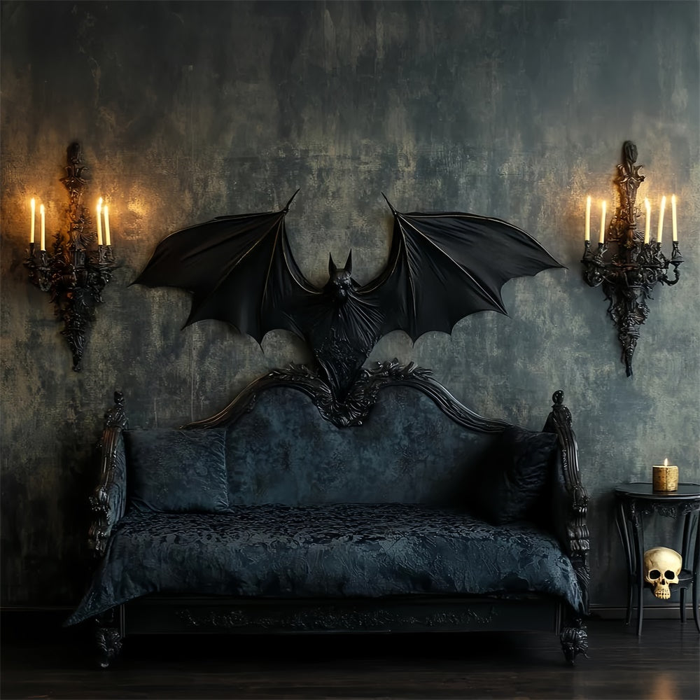 Halloween-Fotostand-Hintergrund Gothic Bat Manor Hintergrund CSH57-61