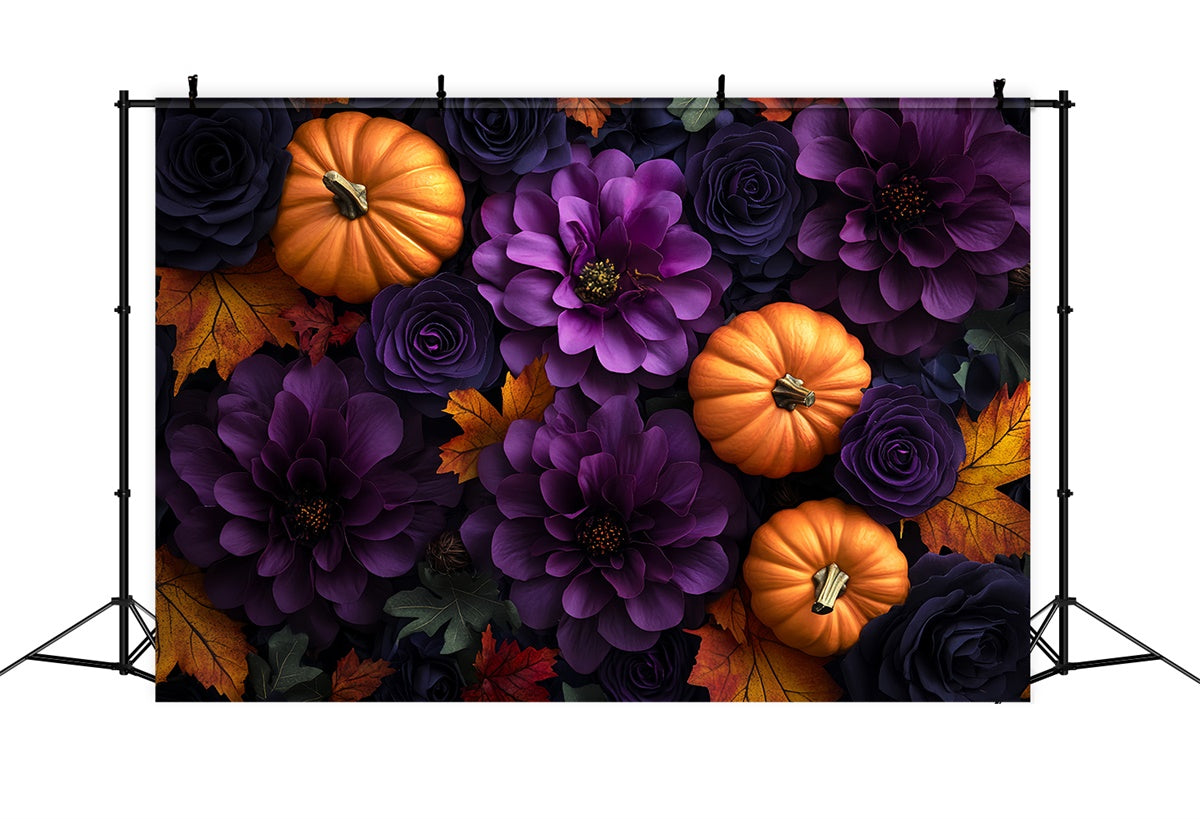 Halloween Backdrops Kürbisblüte Dämmerung Backdrop CSH57-75