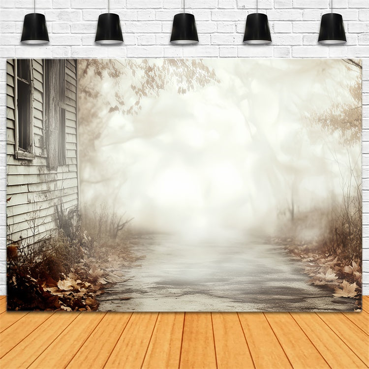 Halloween Backdrop Ideen Verlassene Hütte Pfad Hintergrund CSH57-77