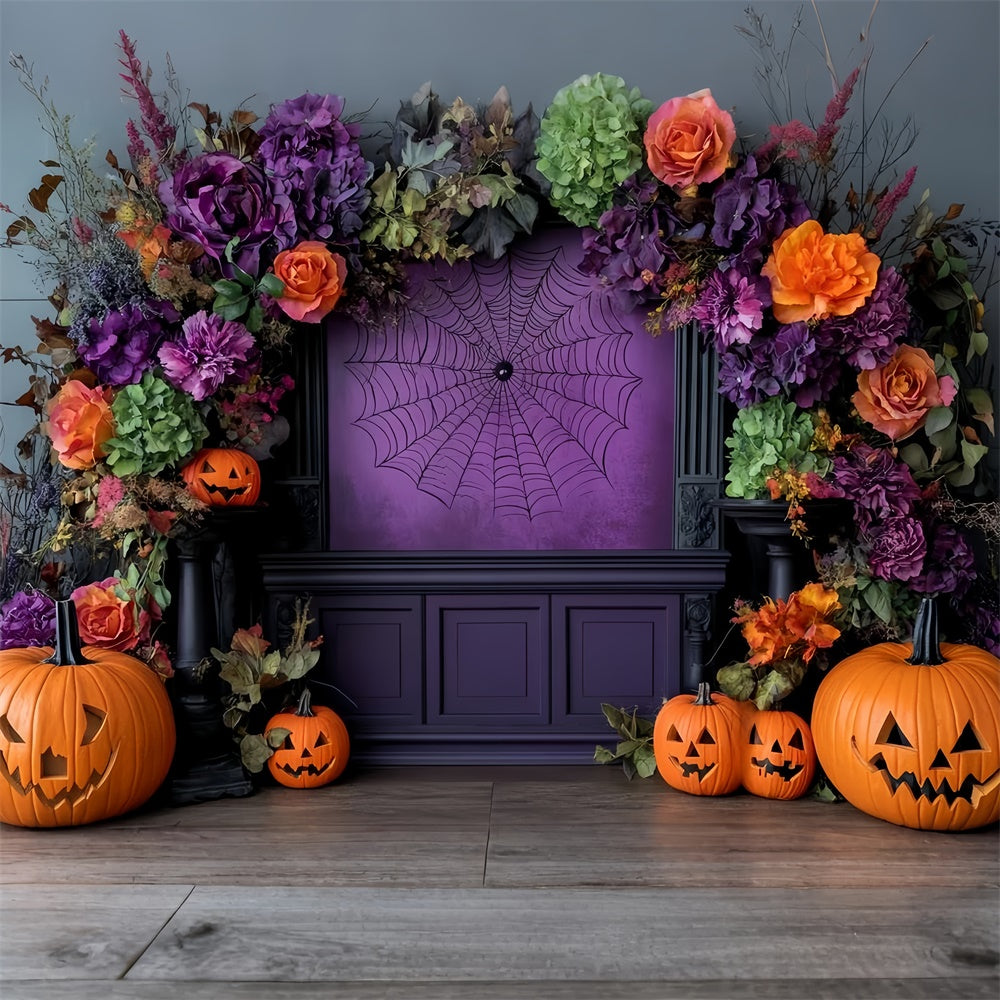 Halloween Fotografie Hintergrund Spooky Floral Arch Hintergrund CSH57-78