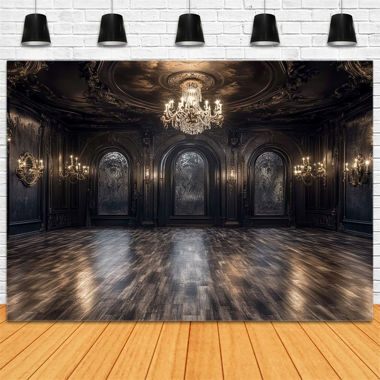Vintage Backdrops Königliche Dunkelheit Bankettsaal Foto Hintergrund CSH57-90