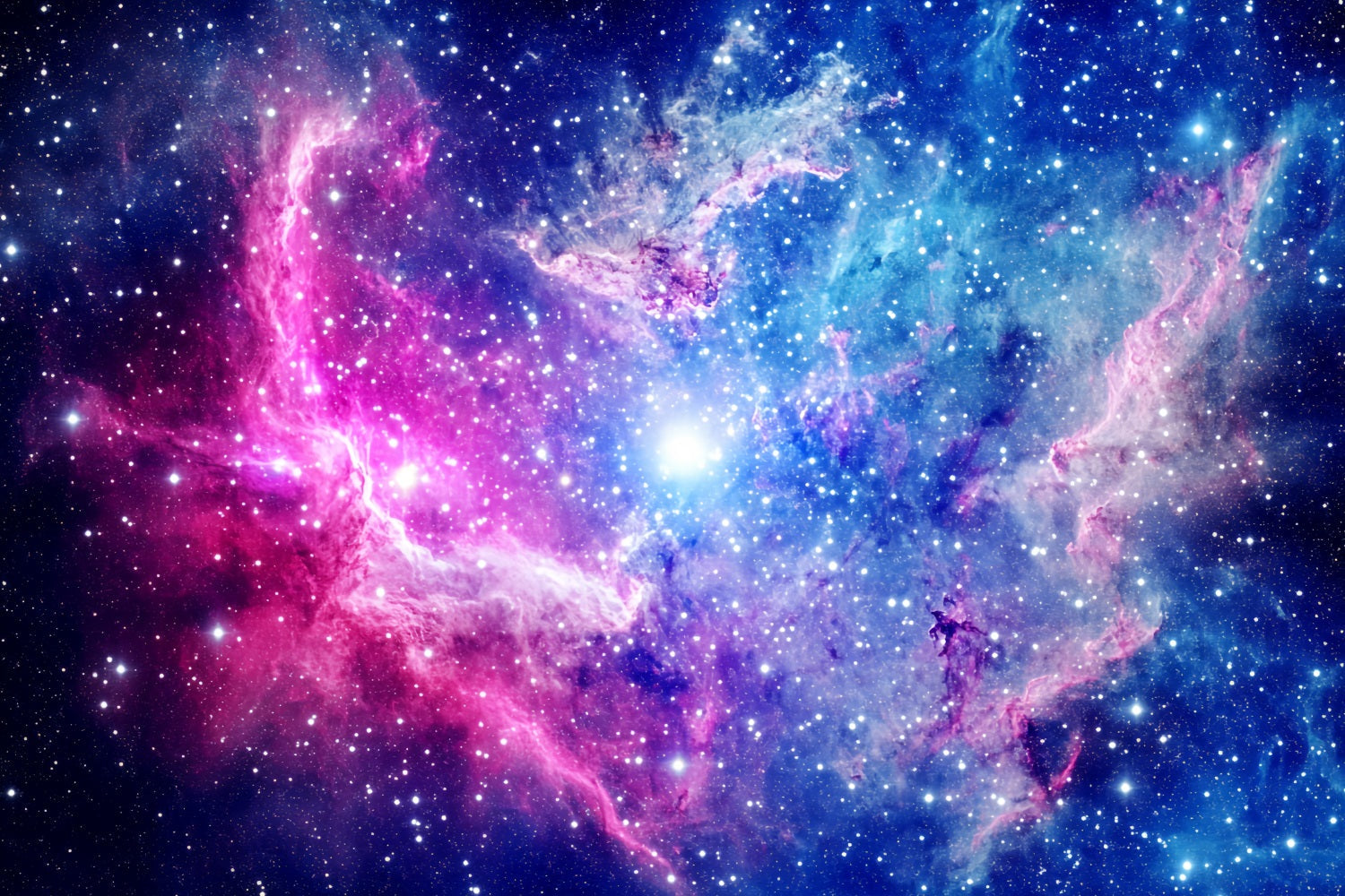 Weltraum Foto Hintergrund Kosmischer rosa-blauer Nebel Abstrakter Foto Hintergrund CSH58-159