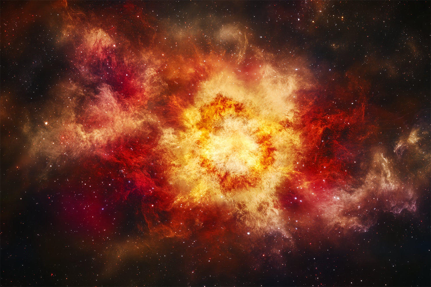 Weltraum Foto Hintergrund Goldener roter Sternenausbruch Abstrakte FotoStudio Hintergründe CSH58-160