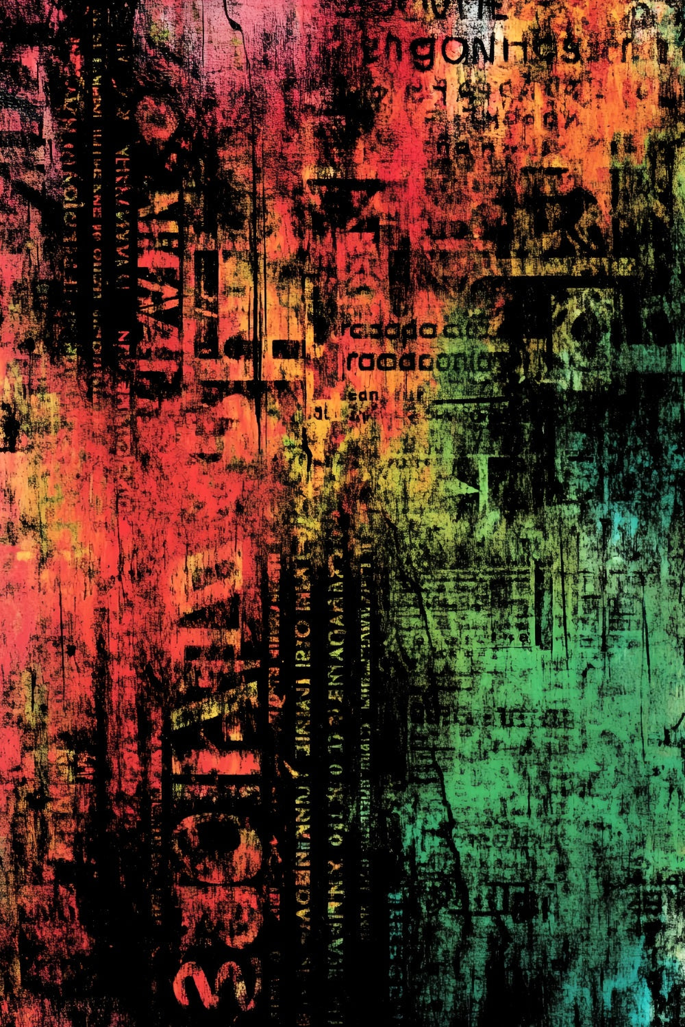 Grunge Foto Hintergrund Grunge Neon-Typografie-Ebenen Abstrakte Studio Hintergründe Fotografie CSH58-177