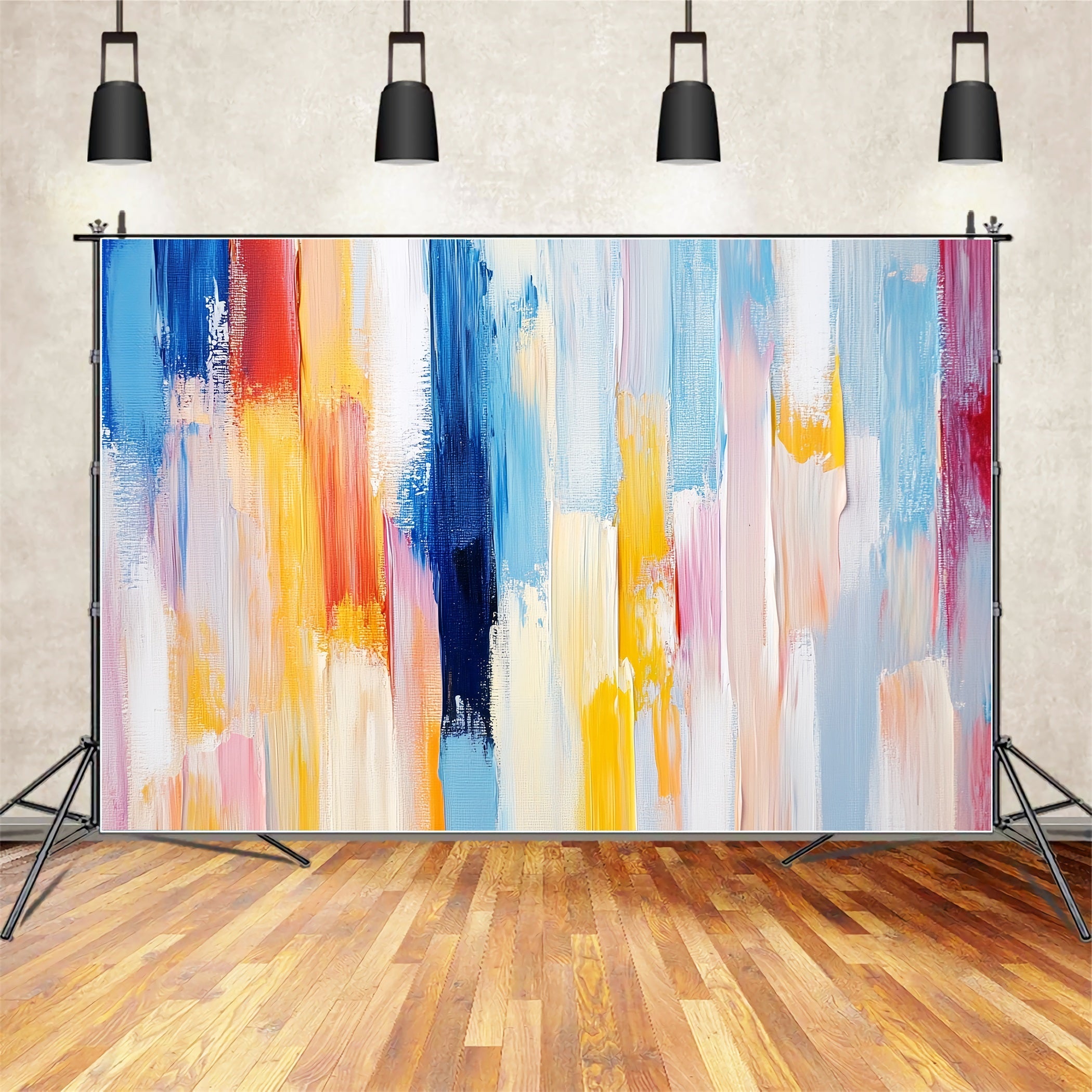 Watercolor Backdrop Color Splash Brush Strokes Abstract Photography Backdrops CSH58-190