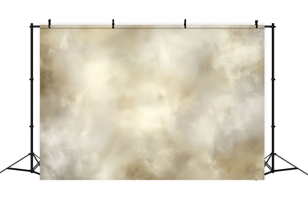 Cream Backdrop Soft Beige Cloudy Texture Abstract Photo Backdrops CSH58-198