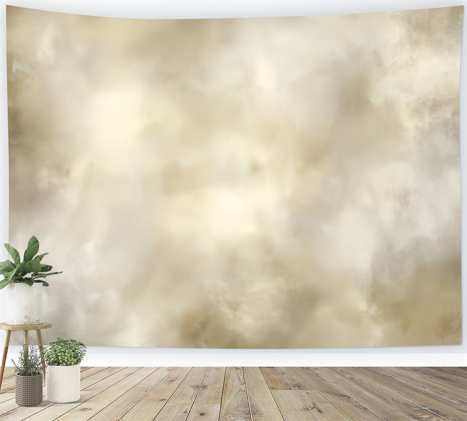 Cream Backdrop Soft Beige Cloudy Texture Abstract Photo Backdrops CSH58-198