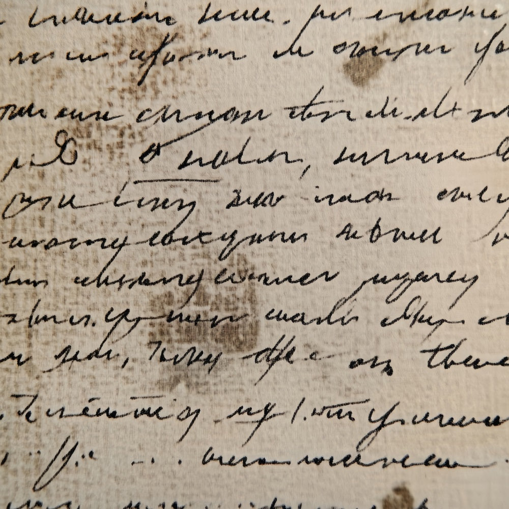 Cream Backdrop Vintage Handwritten Script Pattern Abstract Photography Backdrop CSH58-199