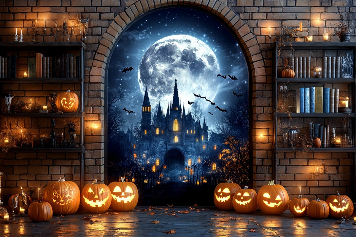Halloween Backdrop Ideen Haunted Castle Archway Backdrop CSH6-108