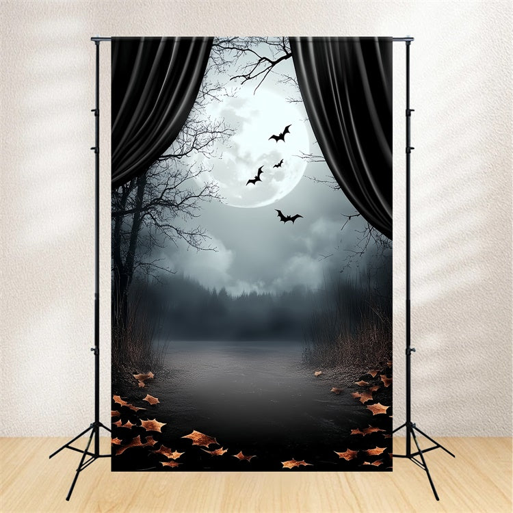 Halloween Mond Backdrop Mondlicht Vorhang Schatten Backdrop CSH6-110