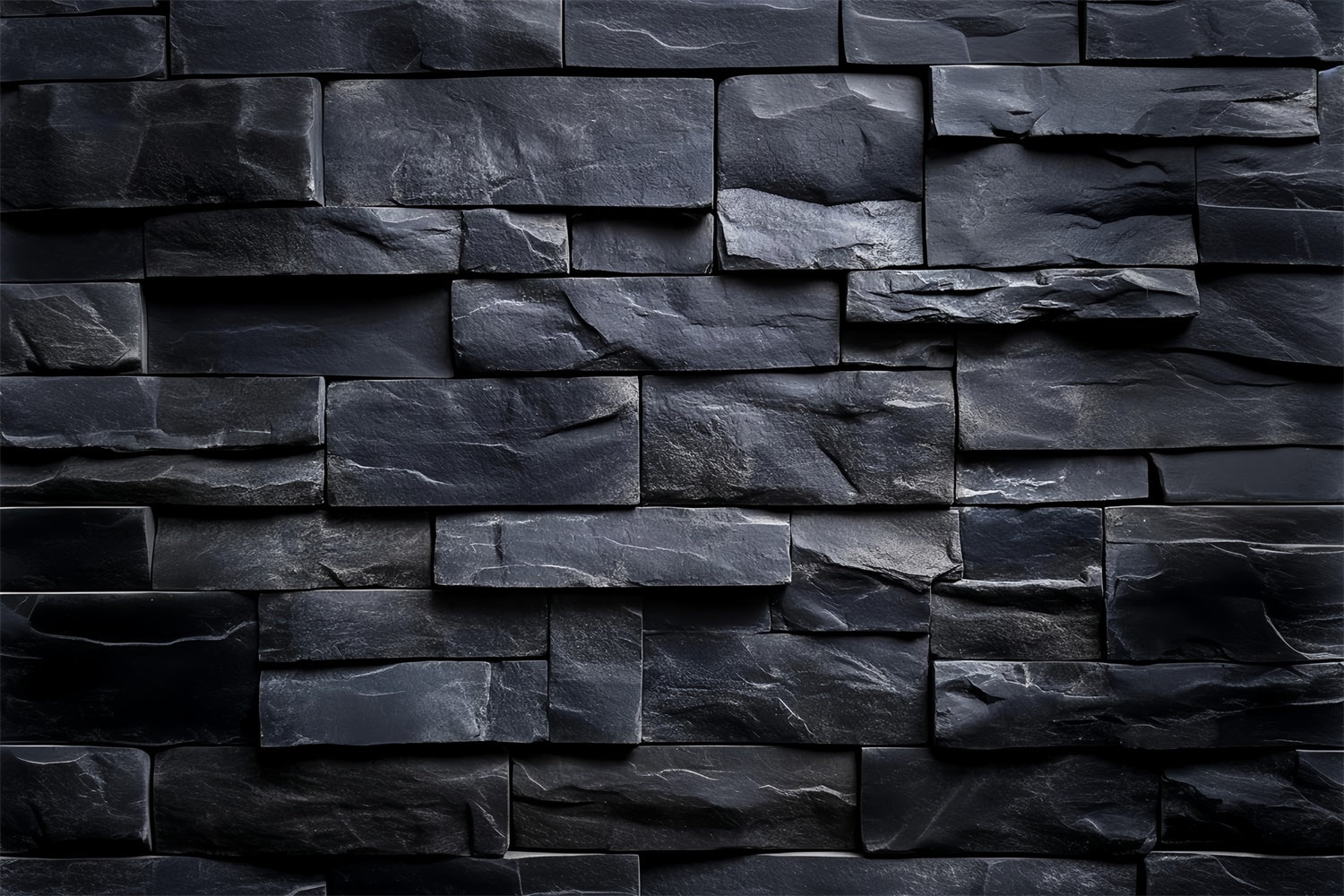 Schwarzer Backstein Backdrop Holzkohle Stein Textur Backdrop CSH6-144