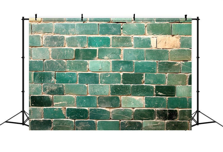Backstein Backdrop Fotografie Smaragd glasiert Backstein Backdrop CSH6-146
