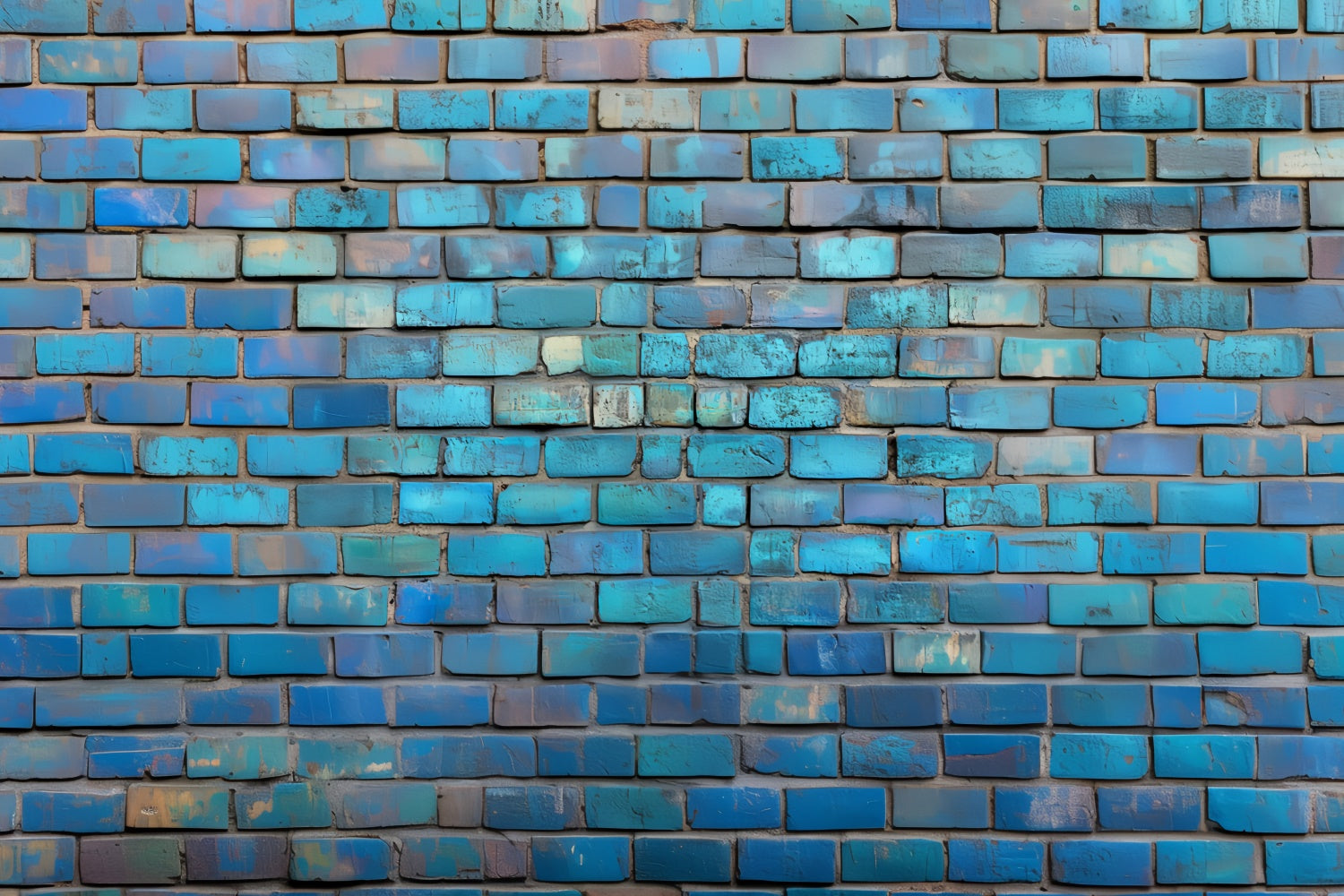 Backsteinmauer Fotokulisse Verwitterte Blaue Traumwand Fotokulisse CSH6-147