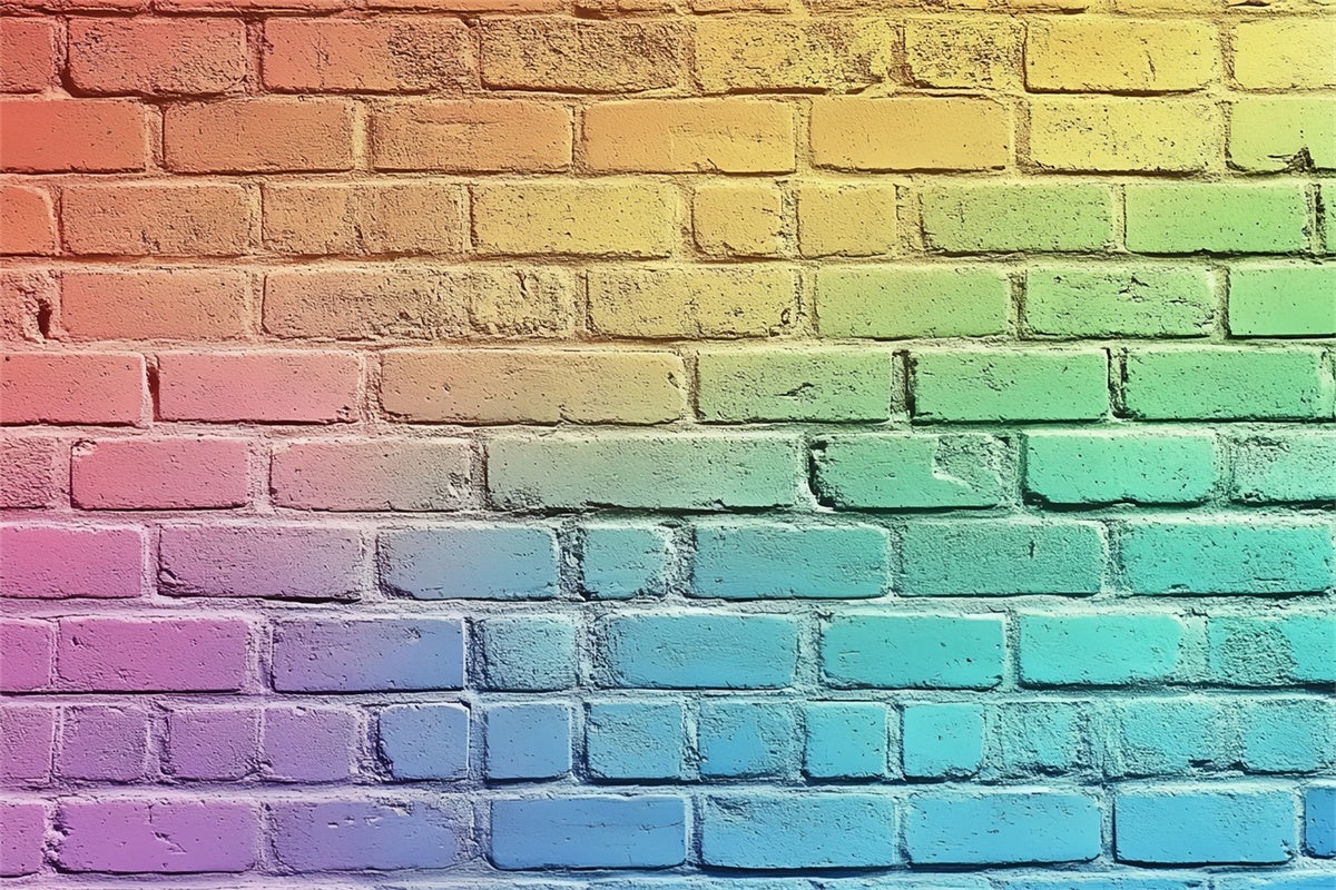 Backsteinmauer Backdrop Bunte Staubmauer Textur Hintergrund CSH6-149