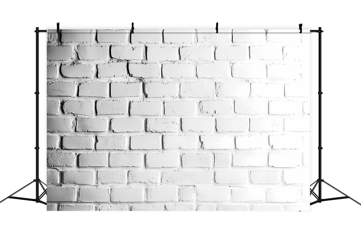 Weiße Backsteinmauer Backdrop Klassischer Studio Backstein Backdrop CSH6-154