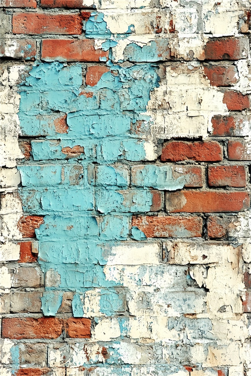 Backstein Backdrop Verwittert Urban Blau Textur Backdrop CSH6-155