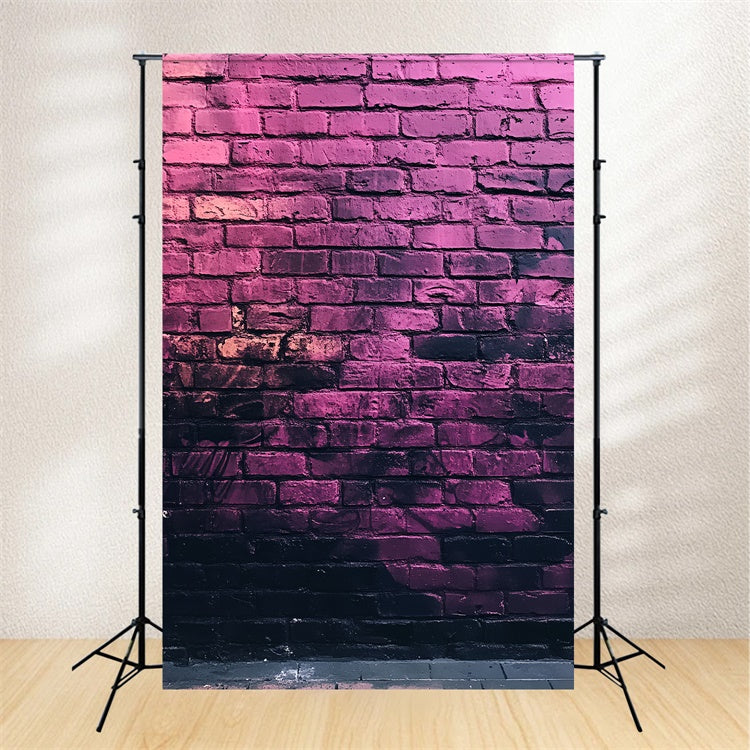 Backstein Backdrops Mitternachtsviolett Graffiti Wand Hintergrund CSH6-158