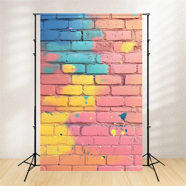 Backsteinmauer Backdrops Dreamy Doodle Candy Pop Backdrop CSH6-159