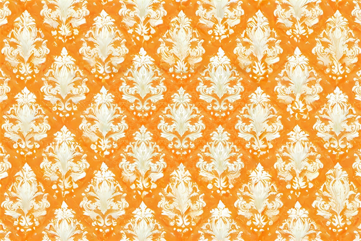 Herbst Fotoshooting Backdrop Vintage Herbst Damast Hintergrund CSH6-223