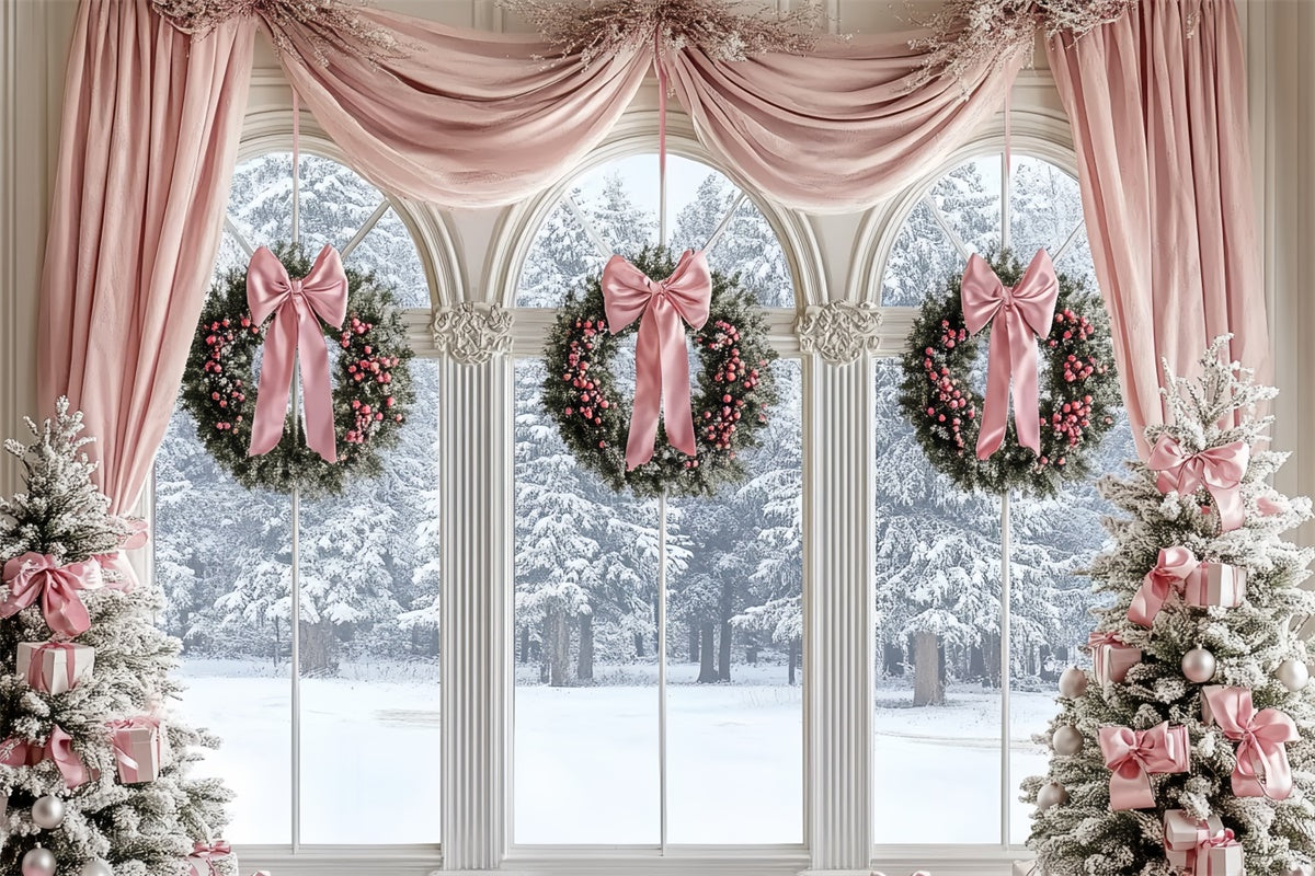 Professionelle Weihnachten Backdrops Soft Pink Holiday Backdrop CSH6-279