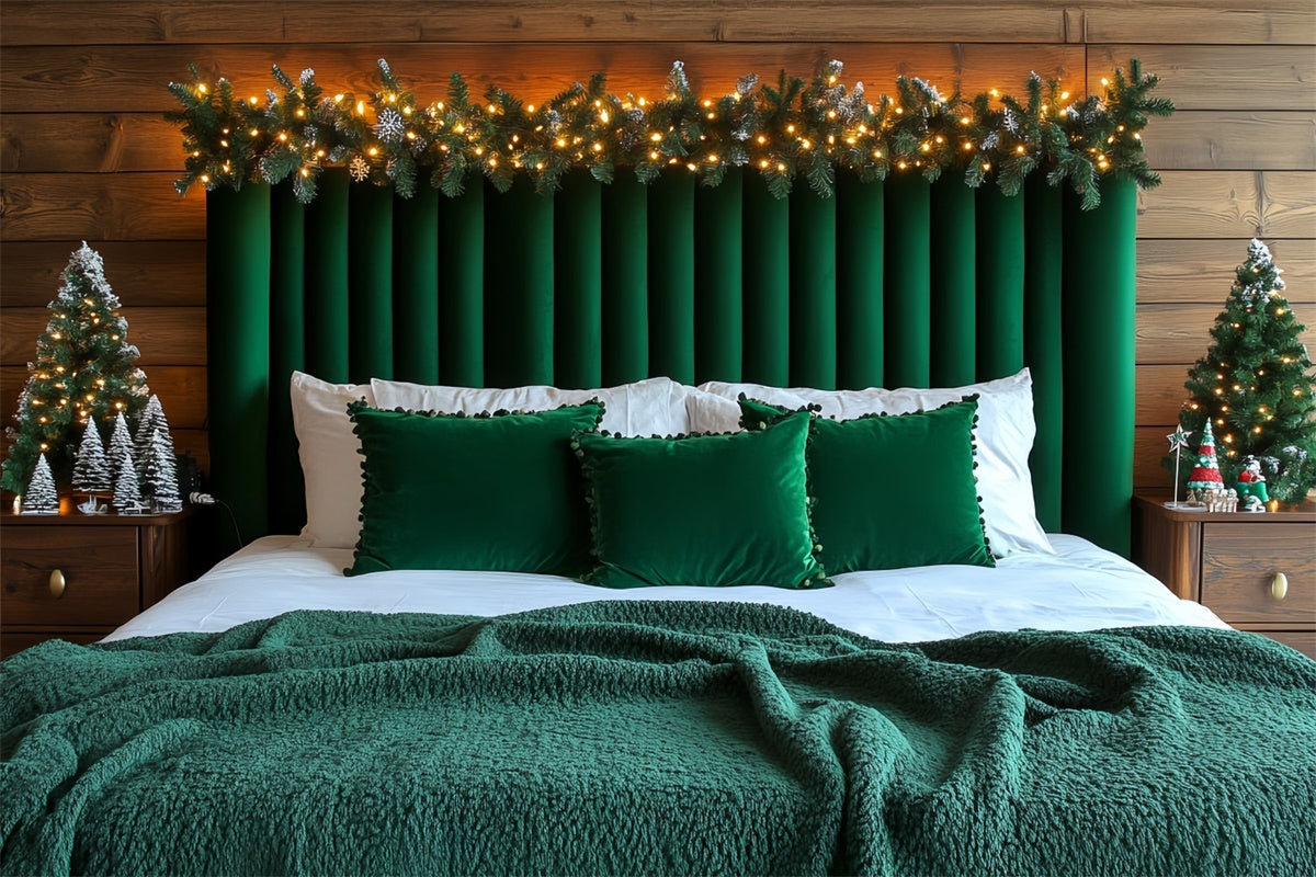 Weihnachten Backdrop Ideen Holiday Cabin Schlafzimmer Hintergrund CSH6-281