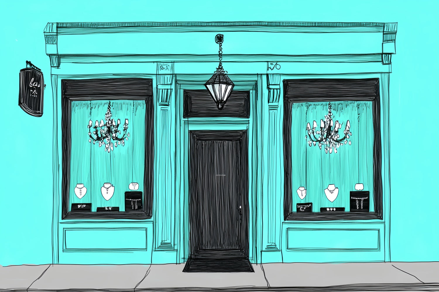 Cake Smash Backdrops Sketch Style Boutique Kulisse CSH6-294