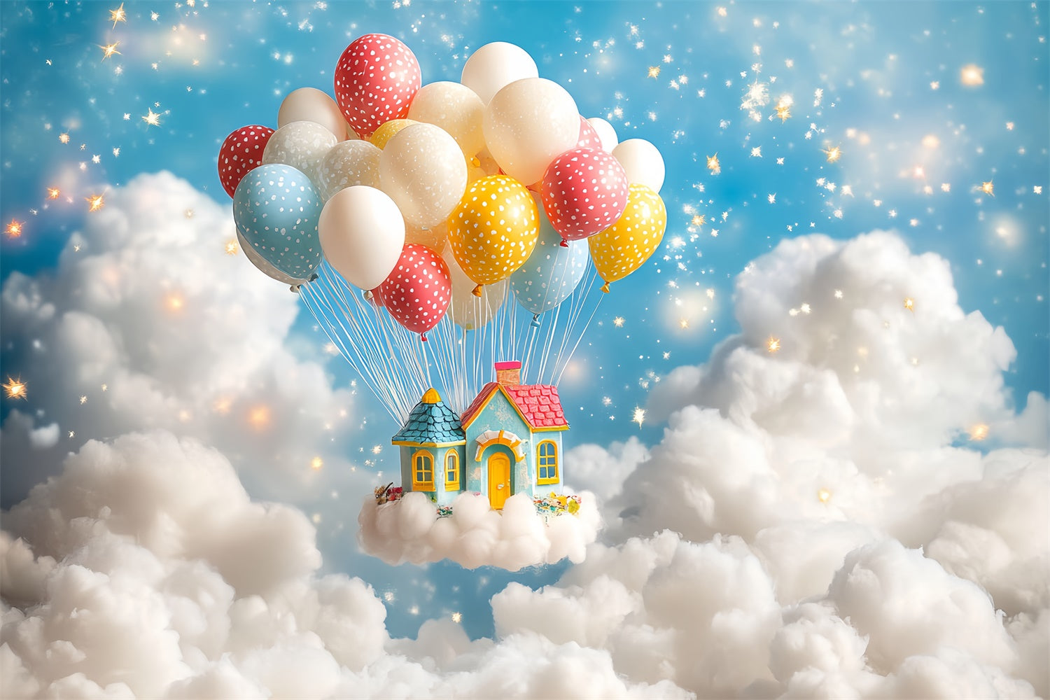 Backdrop für Geburtstag Ballon Wolke Fantasy Backdrop CSH6-306