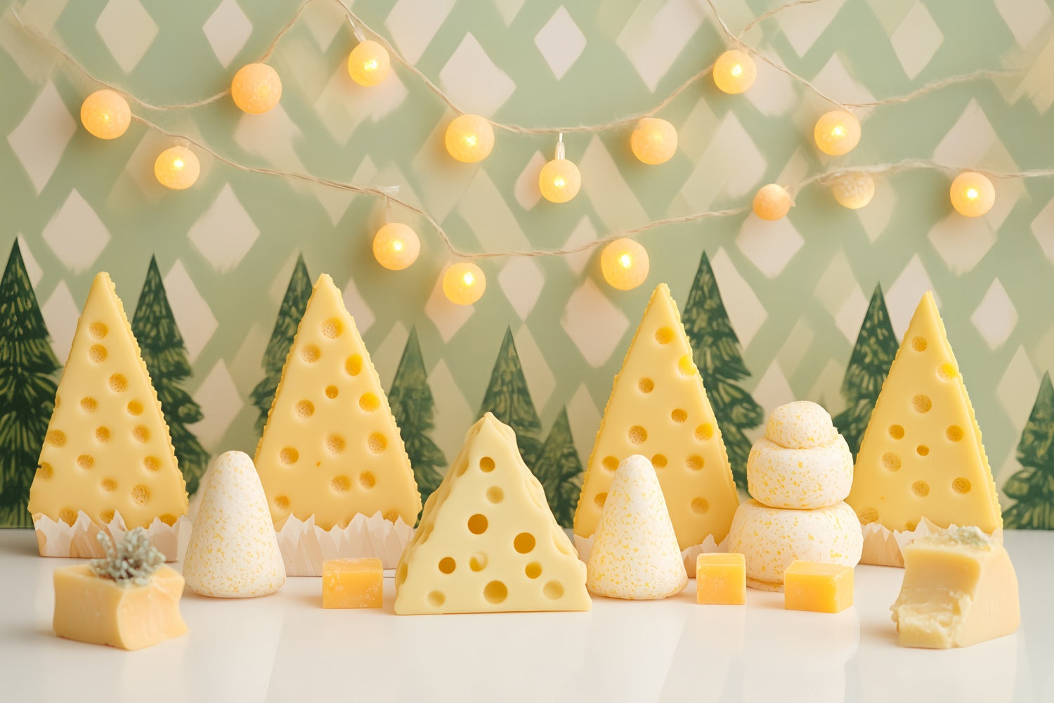 Cake Fotografie Backdrops Cute Cheese Grove Backdrop CSH6-313