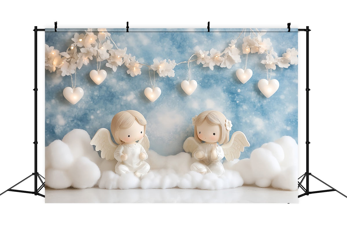 Cake Smash Fotografie Backdrop Engel Wolke Traum Hintergrund CSH6-315