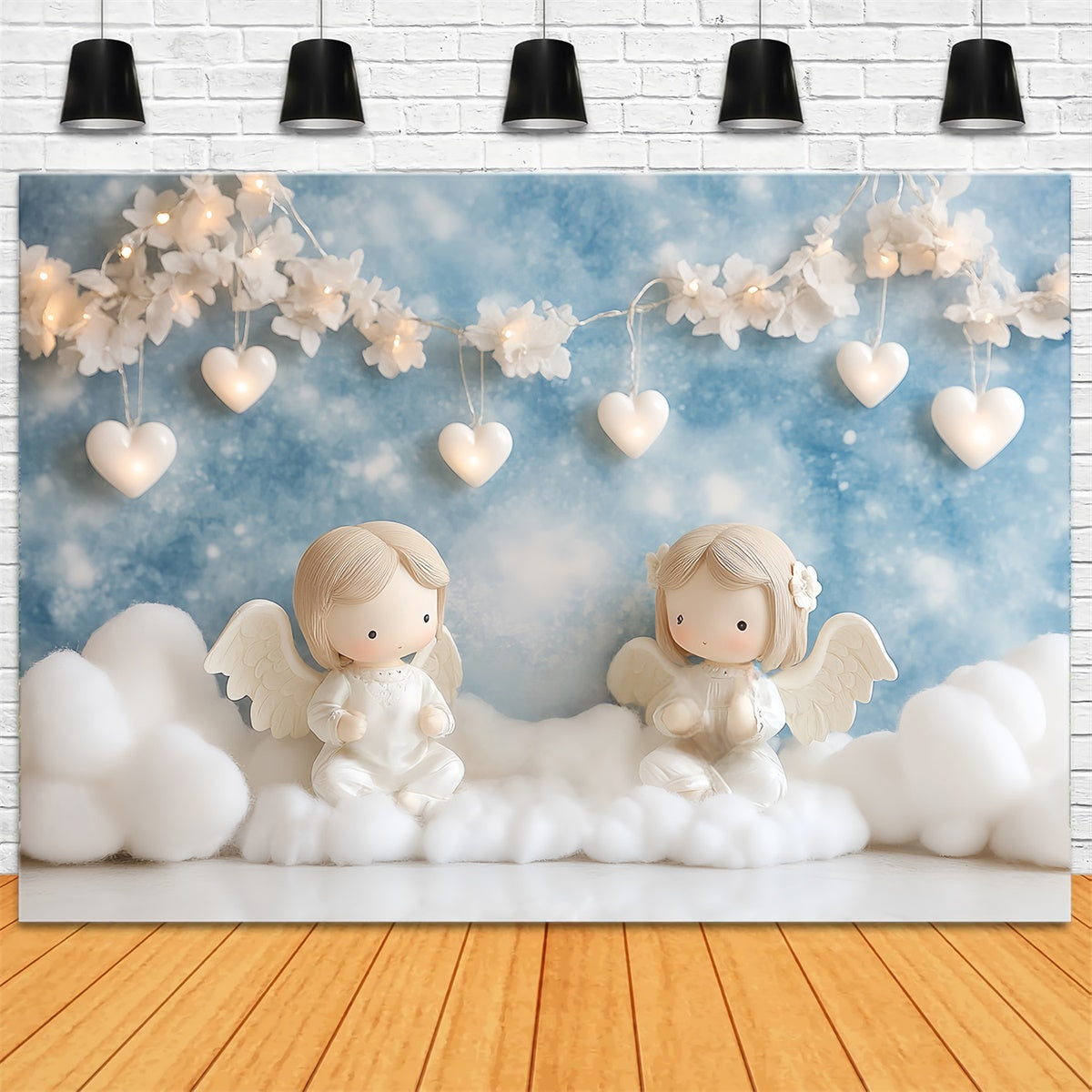 Cake Smash Fotografie Backdrop Engel Wolke Traum Hintergrund CSH6-315