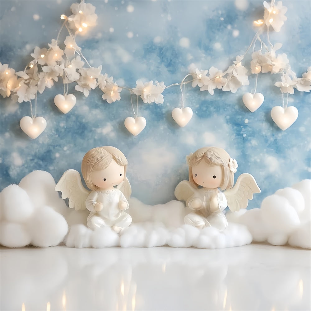 Cake Smash Fotografie Backdrop Engel Wolke Traum Hintergrund CSH6-315