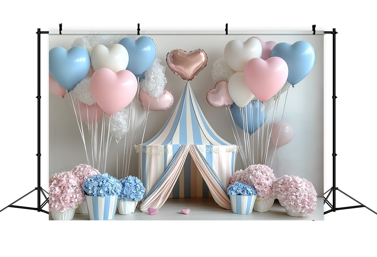 Cake Smash Fotografie Backdrop Herz Ballon Zelt Backdrop CSH6-323