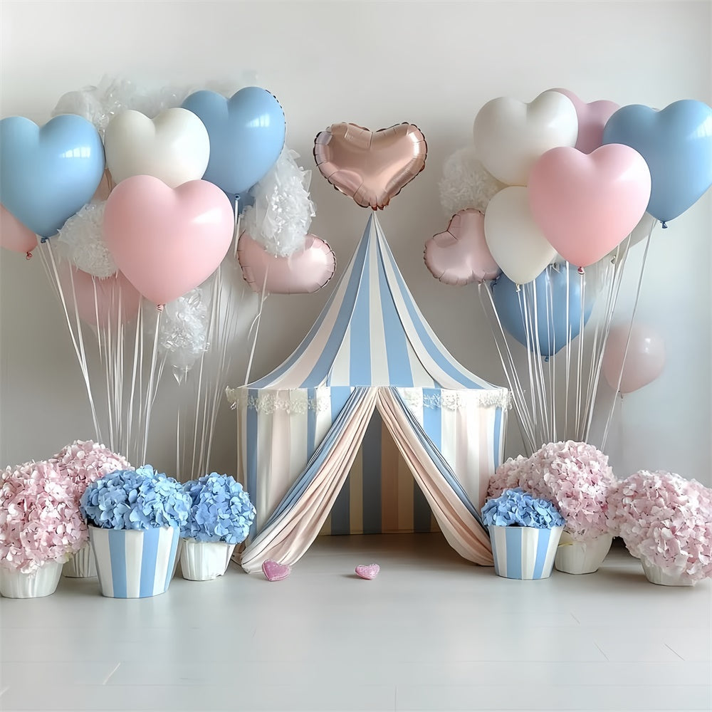 Cake Smash Fotografie Backdrop Herz Ballon Zelt Backdrop CSH6-323