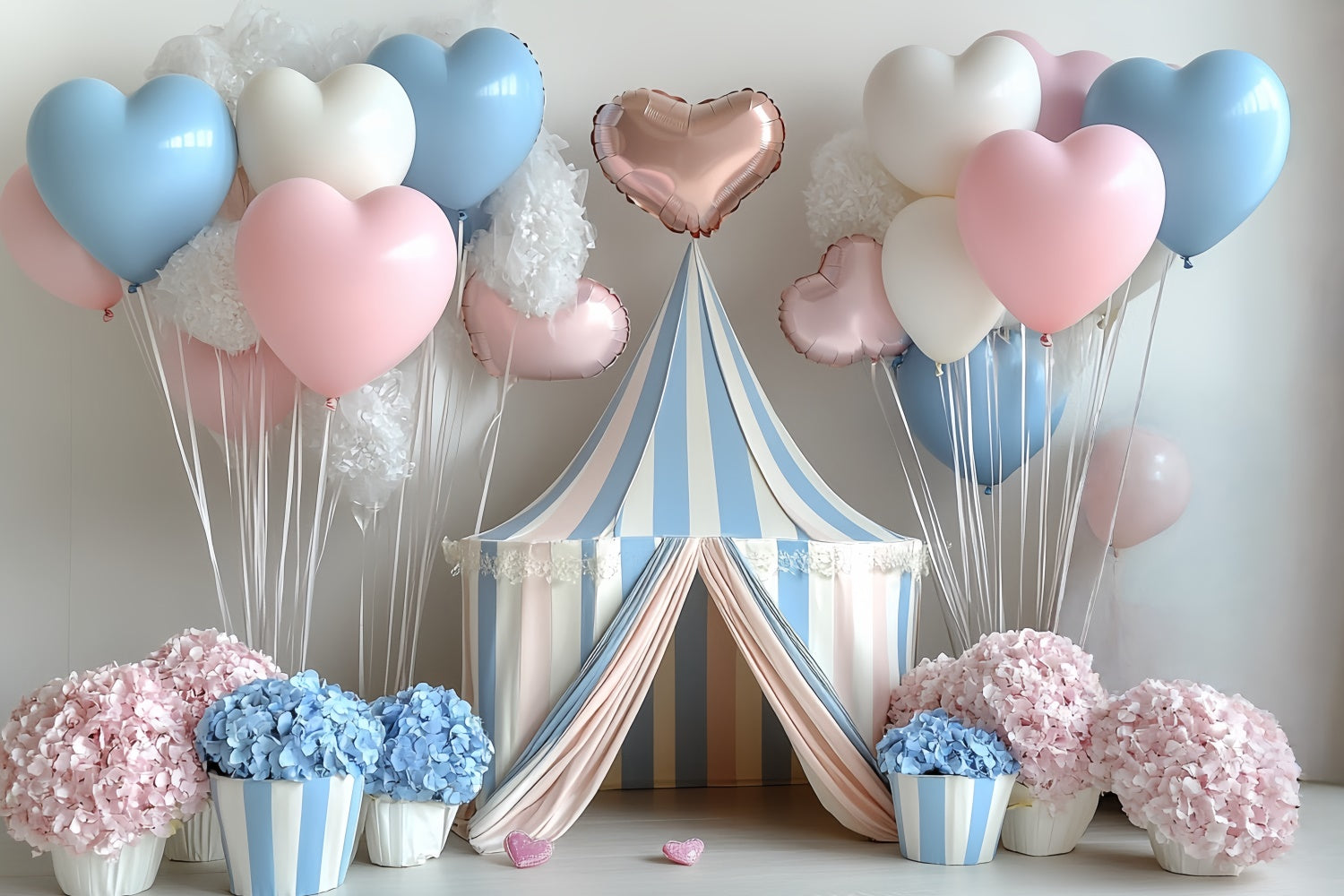 Cake Smash Fotografie Backdrop Herz Ballon Zelt Backdrop CSH6-323