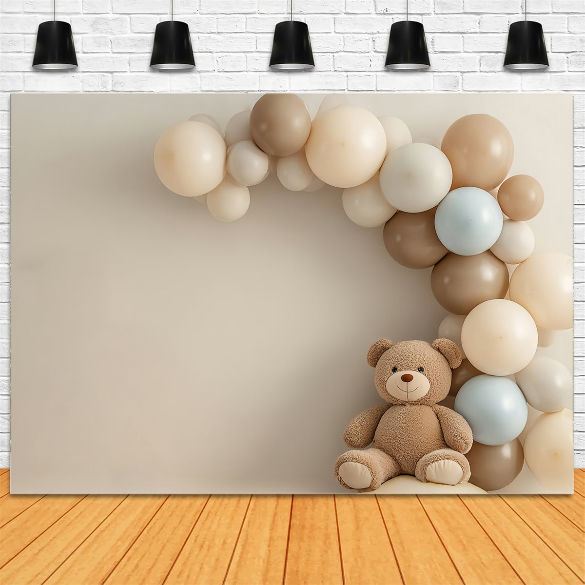 Cake Smash Backdrops Klassischer Teddy Ballon Backdrop CSH6-327