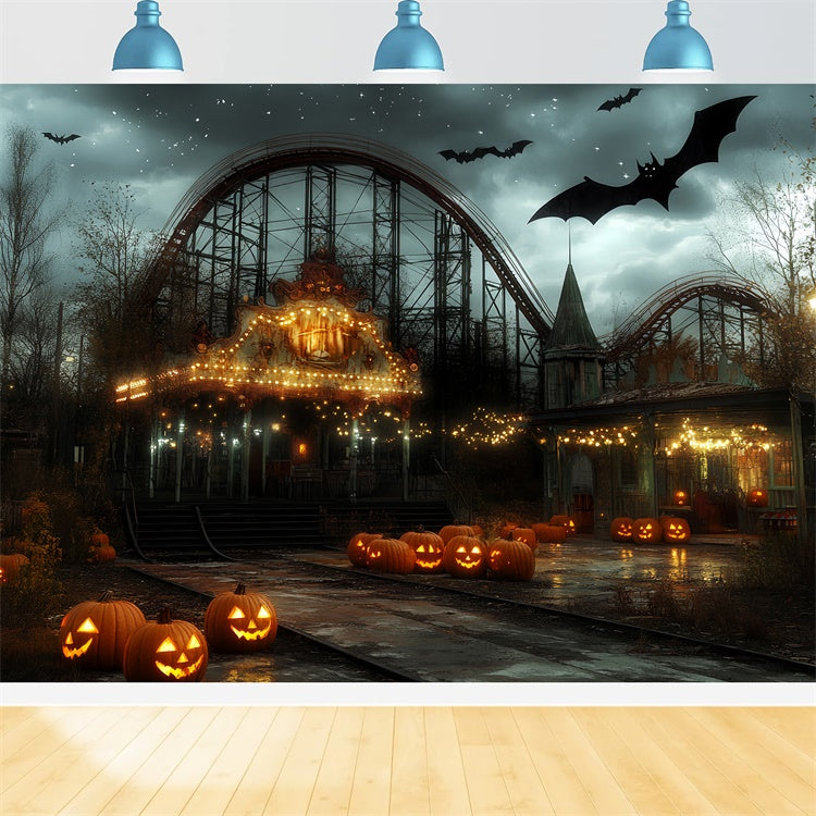 Halloween Fotohintergrund Gespenstische Lichter Karneval Hintergrund CSH6-69