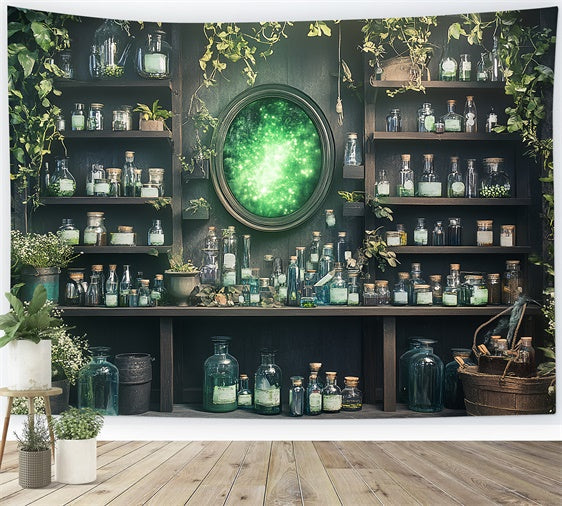 Halloweenkulissen Verzauberte Zaubertrankwerkstatt Hintergrund CSH6-91