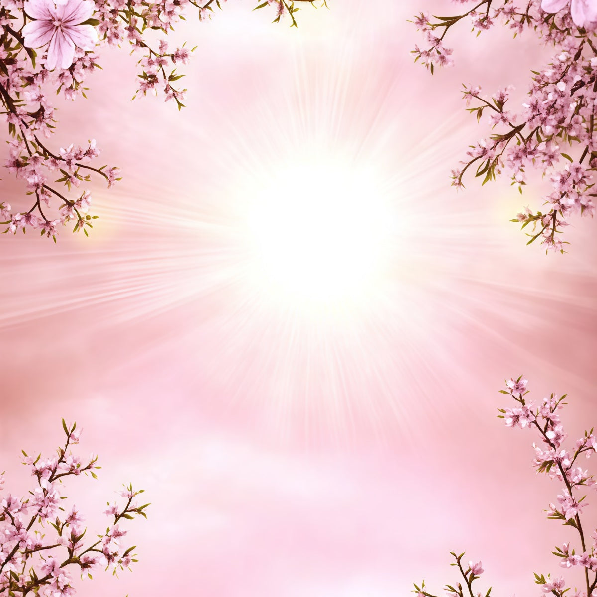 Frühlingsporträt-Hintergründe Rosa Kirschblüten-Strahlkraft Frühlingshintergrund für Bilder CSH61-158