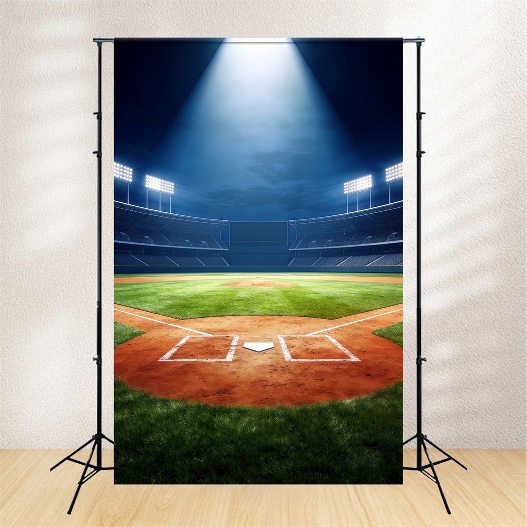 Baseball-Fotografie-Hintergrund Grand Arena Spotlight Field Sport-Hintergrund CSH61-178